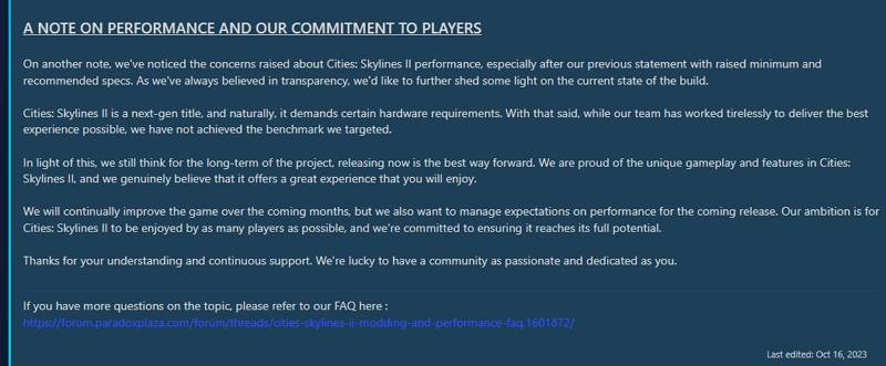 实测《大都会：天际II》对PC最佳化太差，7900XTX 4K跑出来最高仅12帧