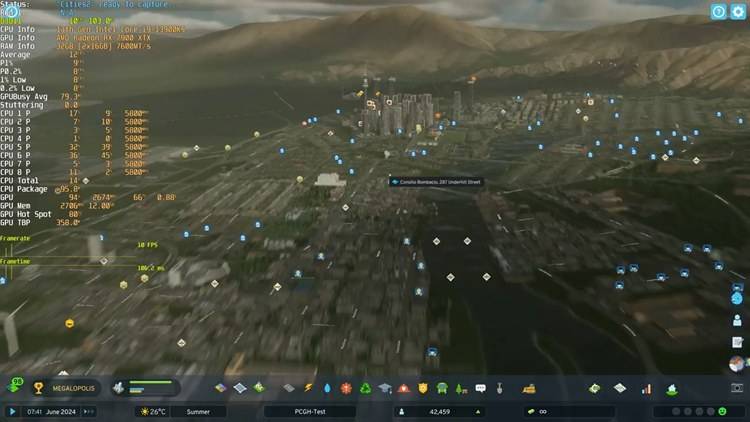 实测《大都会：天际II》对PC最佳化太差，7900XTX 4K跑出来最高仅12帧