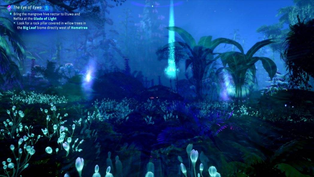 纳美感应让你感知周遭信息跟任务目标位置。