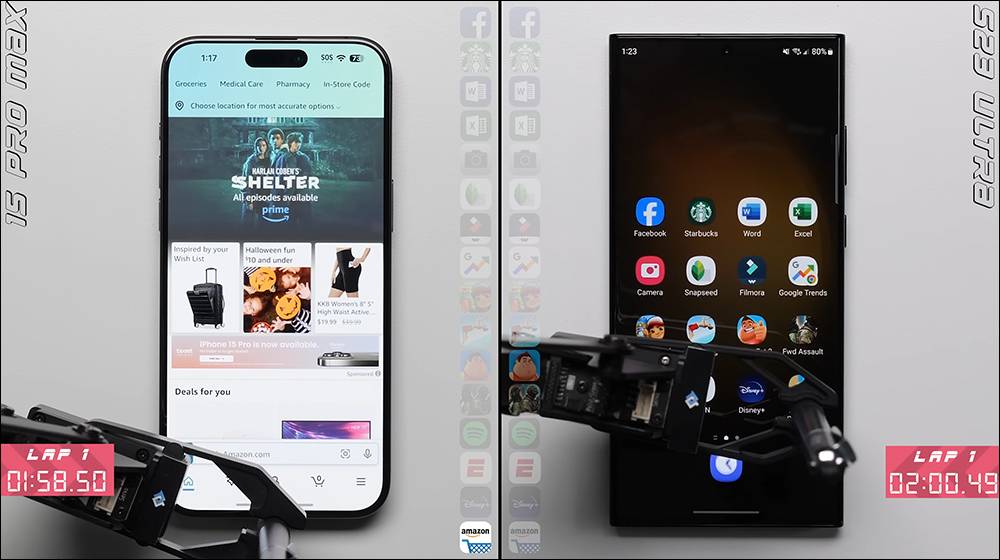 iPhone 15 Pro Max vs Galaxy S23 Ultra 应用程序启动速度PK - 电脑王阿达