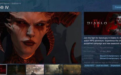 Steam上的暗黑破坏神 IV已经遭到评论轰炸