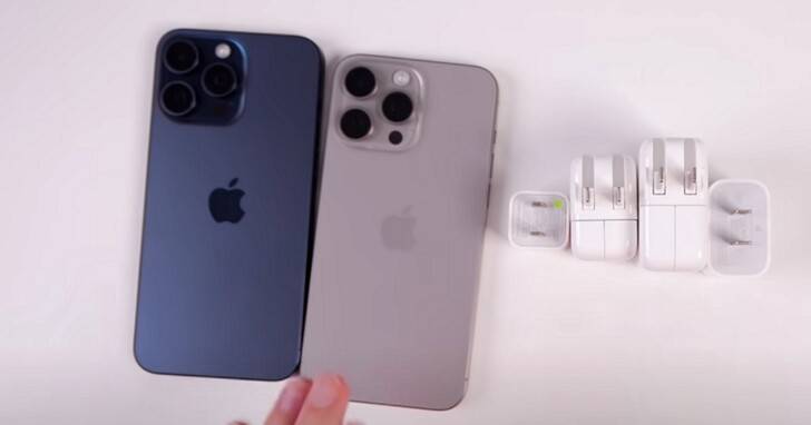 iPhone 15 官方充电器实测，5W、12W、20W、30W充到饱速度差多少？