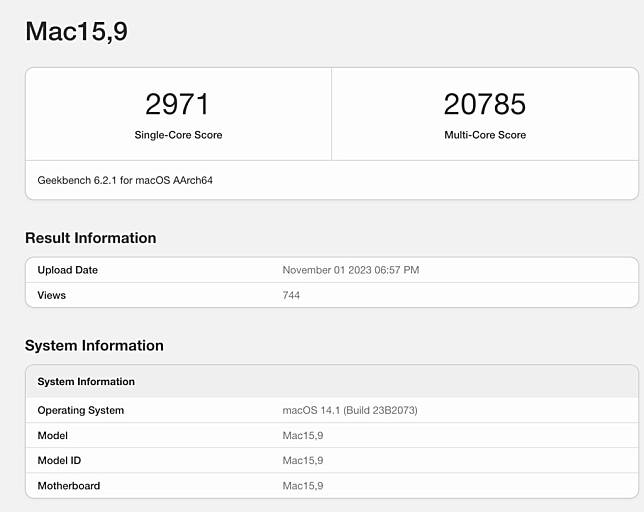 M3 Max Geekbench 跑分网上首度曝光