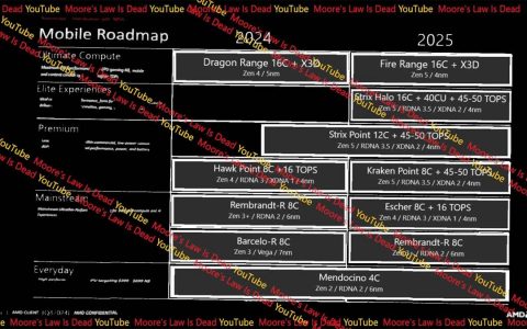 AMD Ryzen 8000 / 9000 APU Roadmap 曝光