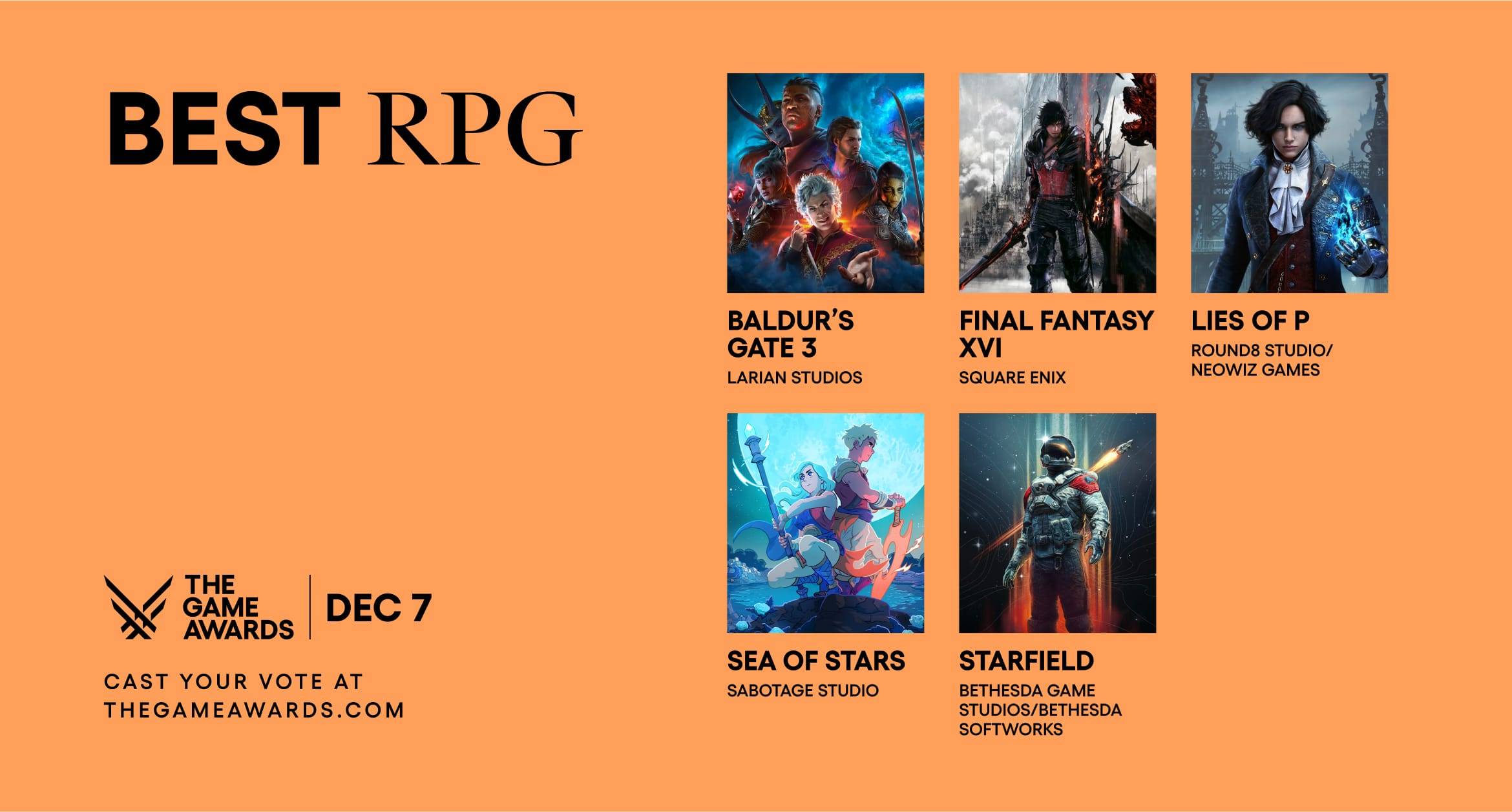 The Game Awards 2023提名名单公开！《Baldur’s Gate 3》与《Alan Wake 2》各获得8项提名！