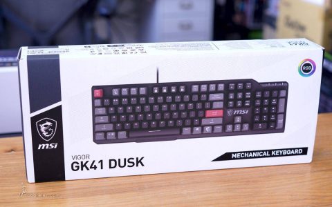 MSI VIGOR GK41 DUSK 电竞键盘开箱试用