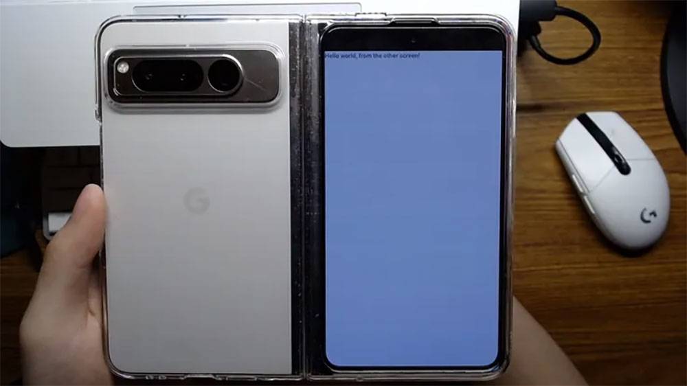 Android 14 终于允许应用程序在折叠机内外双屏幕同时显示 - 电脑王阿达