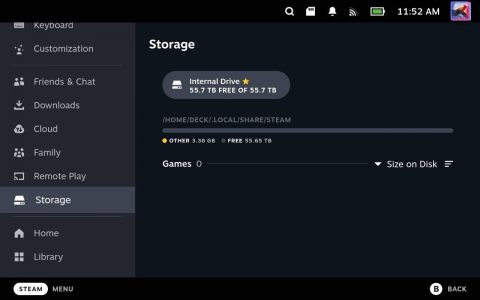 Steam Deck魔改大空间，容量扩充到61TB