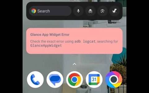Android Assistant At a Glance 小工具出错导致无法使用（暂时解法看这）
