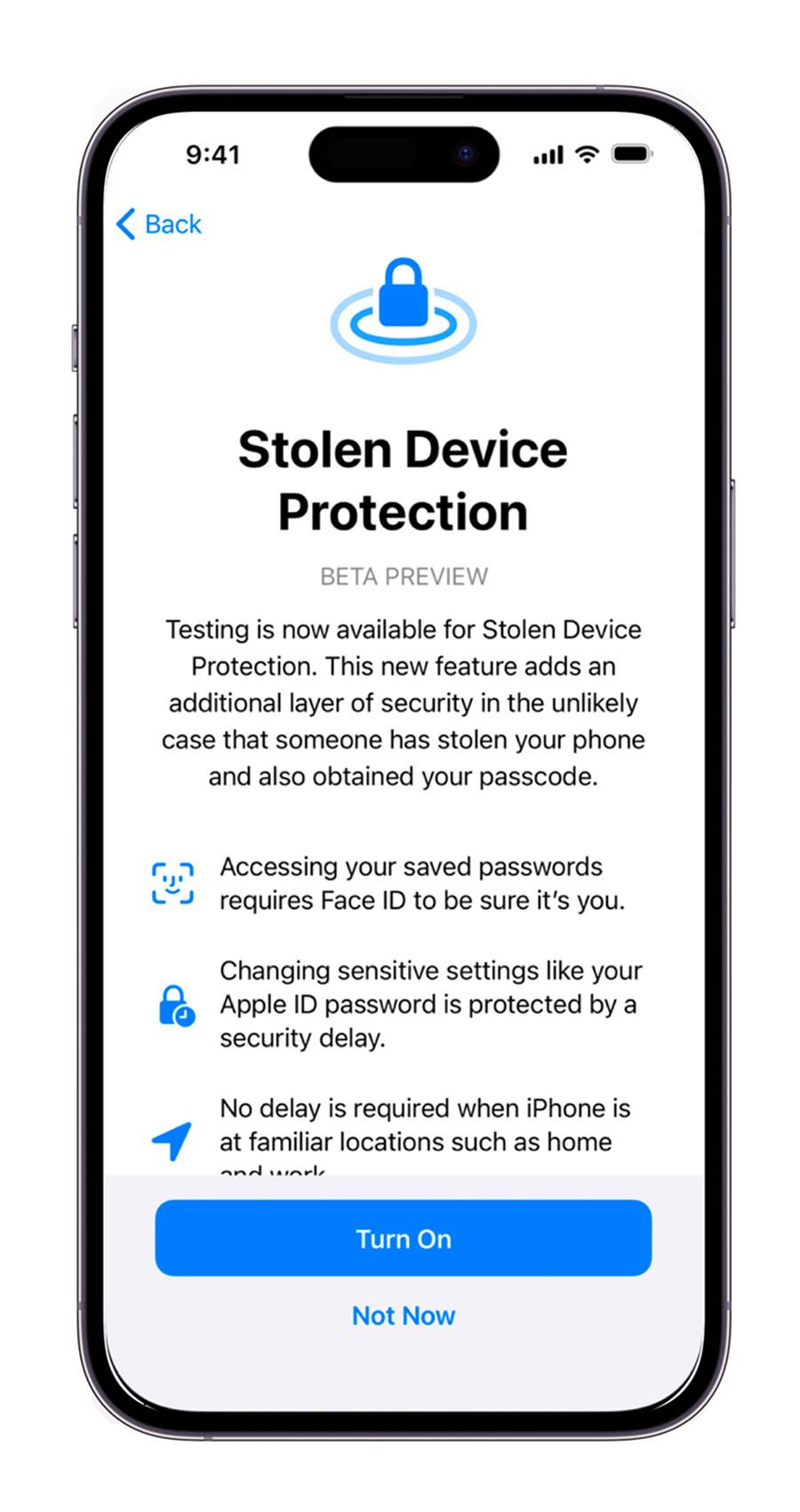 iOS 17.3 遭窃装置防护 iPhone 被偷 不见 修改密码