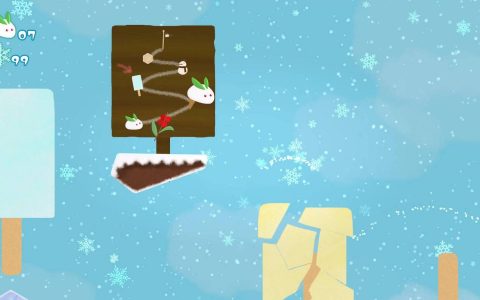 Steam免费《ゆきうさ》苦行系登山游戏，可爱雪兔挑战你的耐心极限