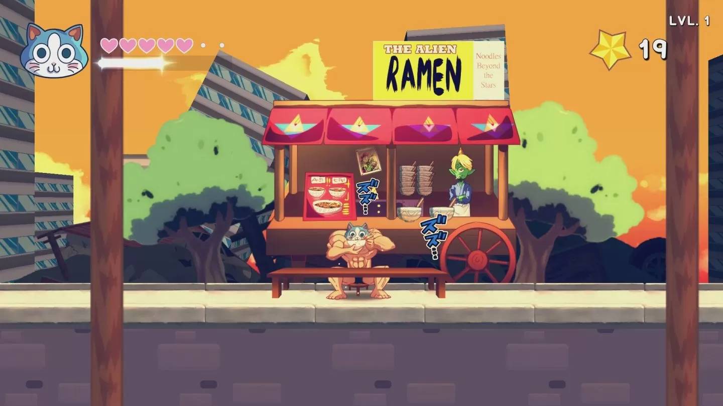 《KinnikuNeko：SUPER MUSCLE CAT》DEMO 版免费释出，化身肌肉猫对抗外星大军