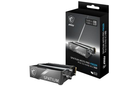 MSI SPATIUM M570 PRO FROZR SSD 三热导管散热