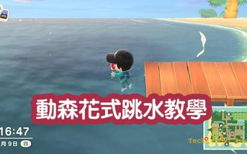 【动森跳水】怎样空中翻转一圈跳入水中？ 动森花式跳水教学