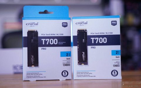 Crucial T700 2TB Gen5 NVMe SSD 开箱测试