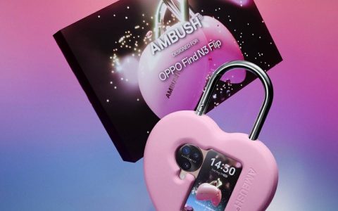 手机壳也要Y2K！ OPPO 携手 Ambush 推出心形挂锁的 Find N3 Flip 专属手机壳