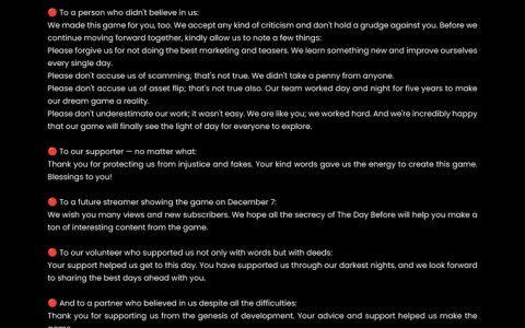 《The Day Before》开放世界MMO即将发售！ 开发商公告：请别说我们是诈骗