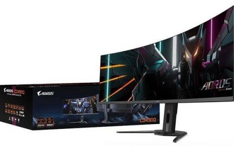 技嘉推出 Aorus CO49DQ QD-OLED 超宽电竞显示器，使用 AI 技术防烙印