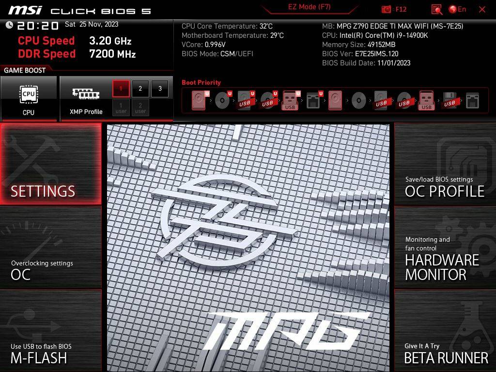 微星msi MPG Z790 EDGE TI MAX WIFI-升级CPU供电与Wi-Fi7，还有Memory Extension Mode提升内存效能