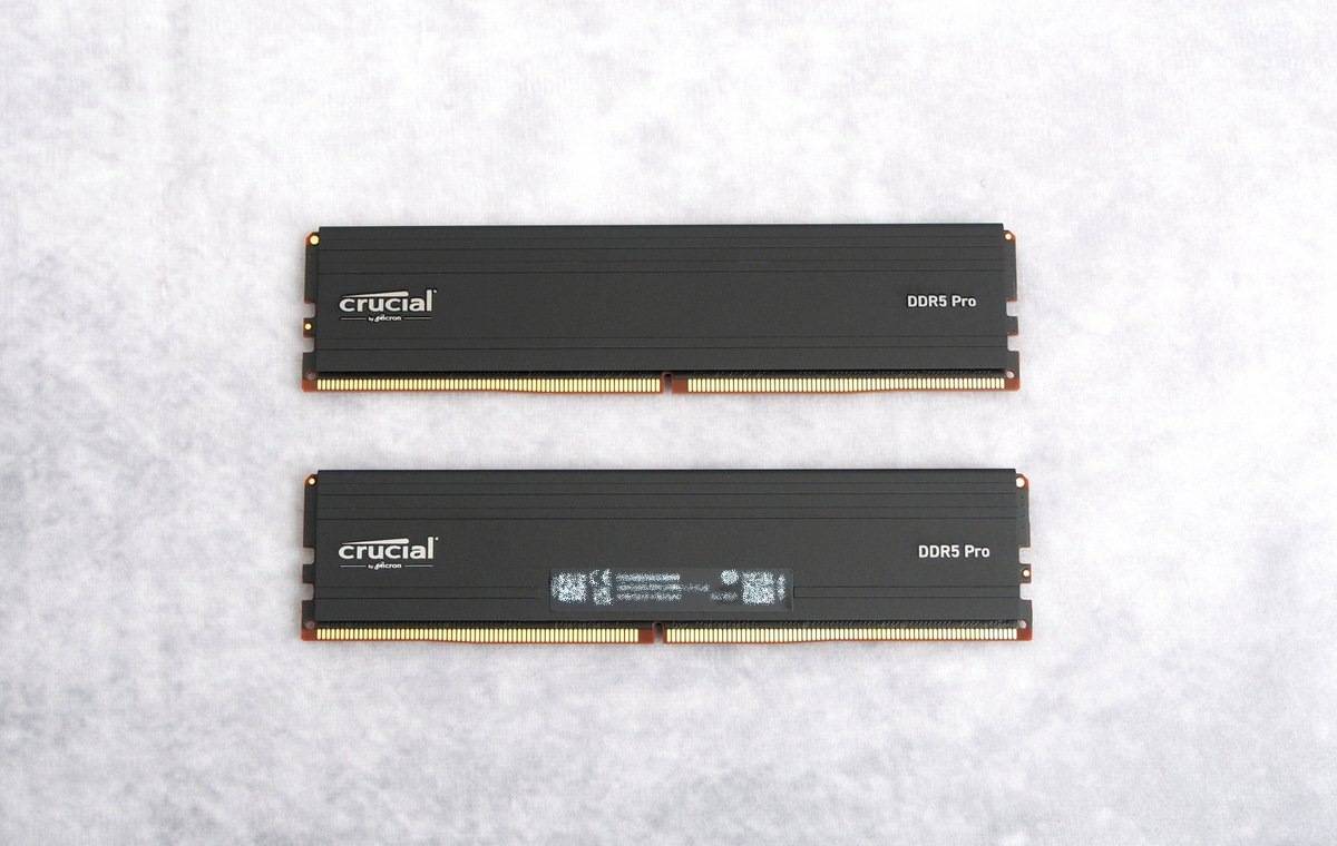 容量频率再提升 Crucial PRO DDR5-6000 48G kit 简单开箱