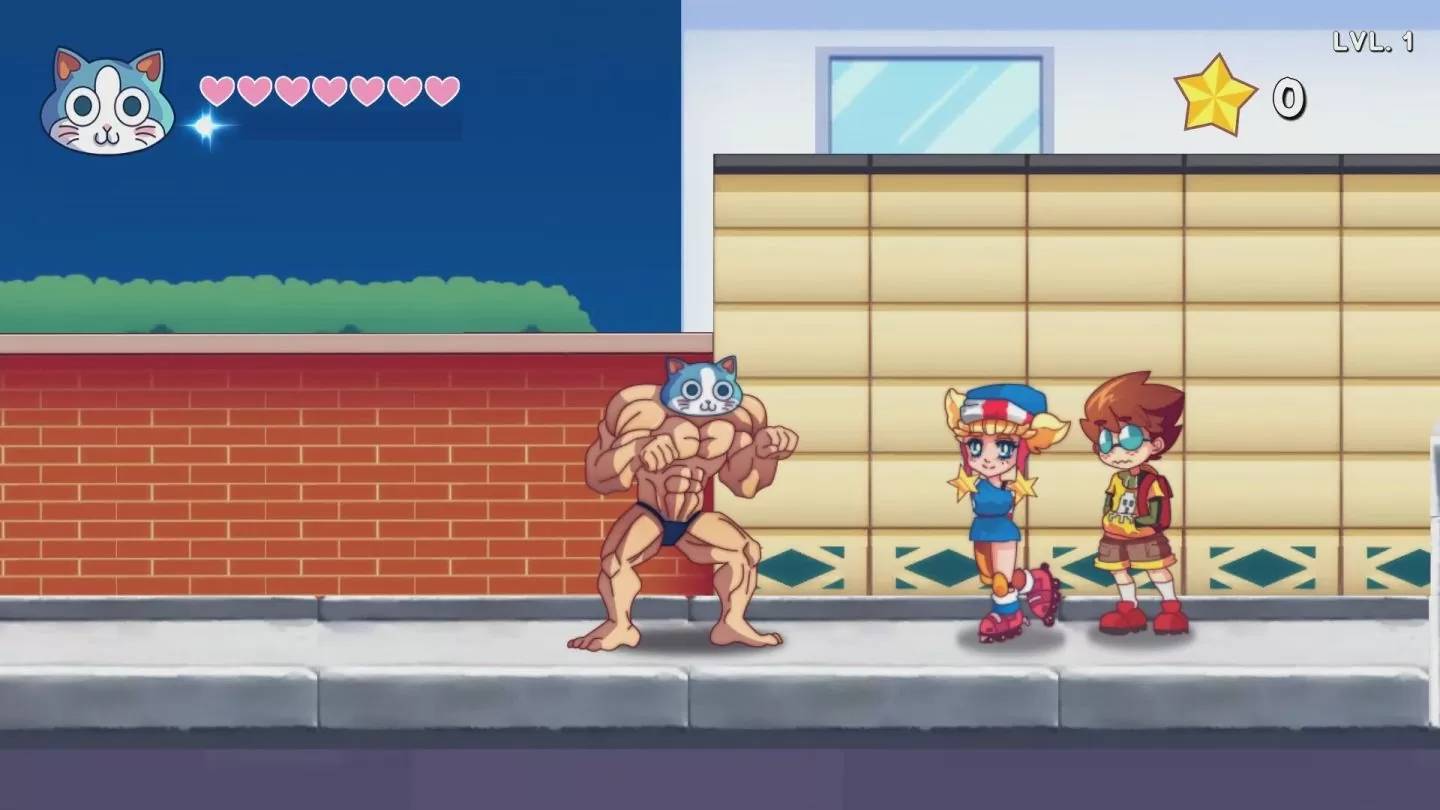 《KinnikuNeko：SUPER MUSCLE CAT》DEMO 版免费释出，化身肌肉猫对抗外星大军
