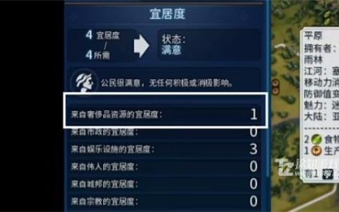 《文明6》宜居度提升攻略
