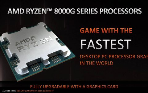AMD推Ryzen 8000G系列桌上型APU整合Radeon 700M内显与AI NPU，1/31上市