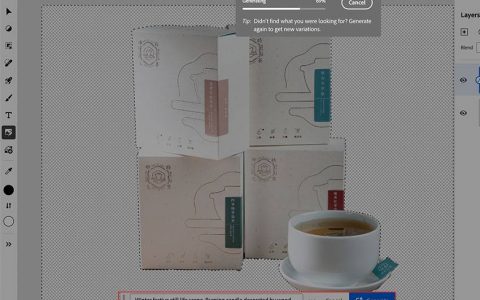 Photoshop网页版再进化，AI功能一应俱全，移除、延展、画面生成，透过浏览器轻松搞定