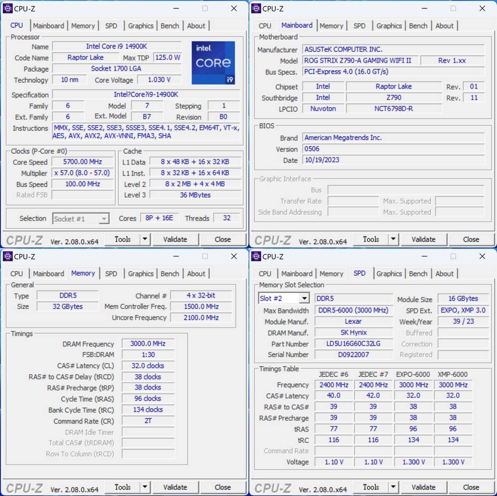 黑金经典配色隐藏巨大超频潜力 ！ LEXAR THOR DDR5 6000 16GBx2 内存开箱测试