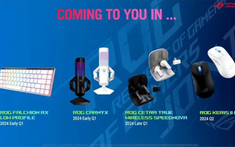 ASUS 发布 ROG Keris II Ace、ROG Falchion RX Low Profile 等电竞周边