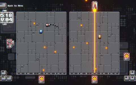 Steam像素弹幕生存游戏《13 Seconds》左右分割画面一人控两台，考验你能活多久