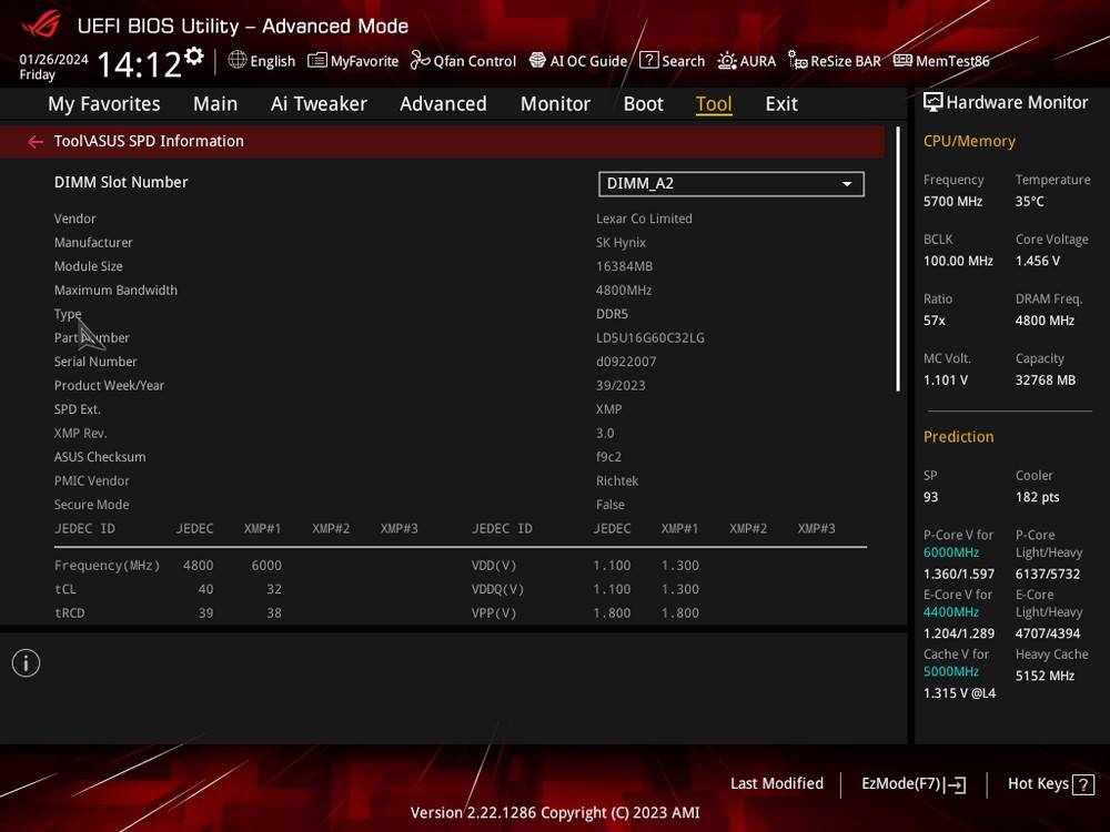黑金经典配色隐藏巨大超频潜力 ！ LEXAR THOR DDR5 6000 16GBx2 内存开箱测试