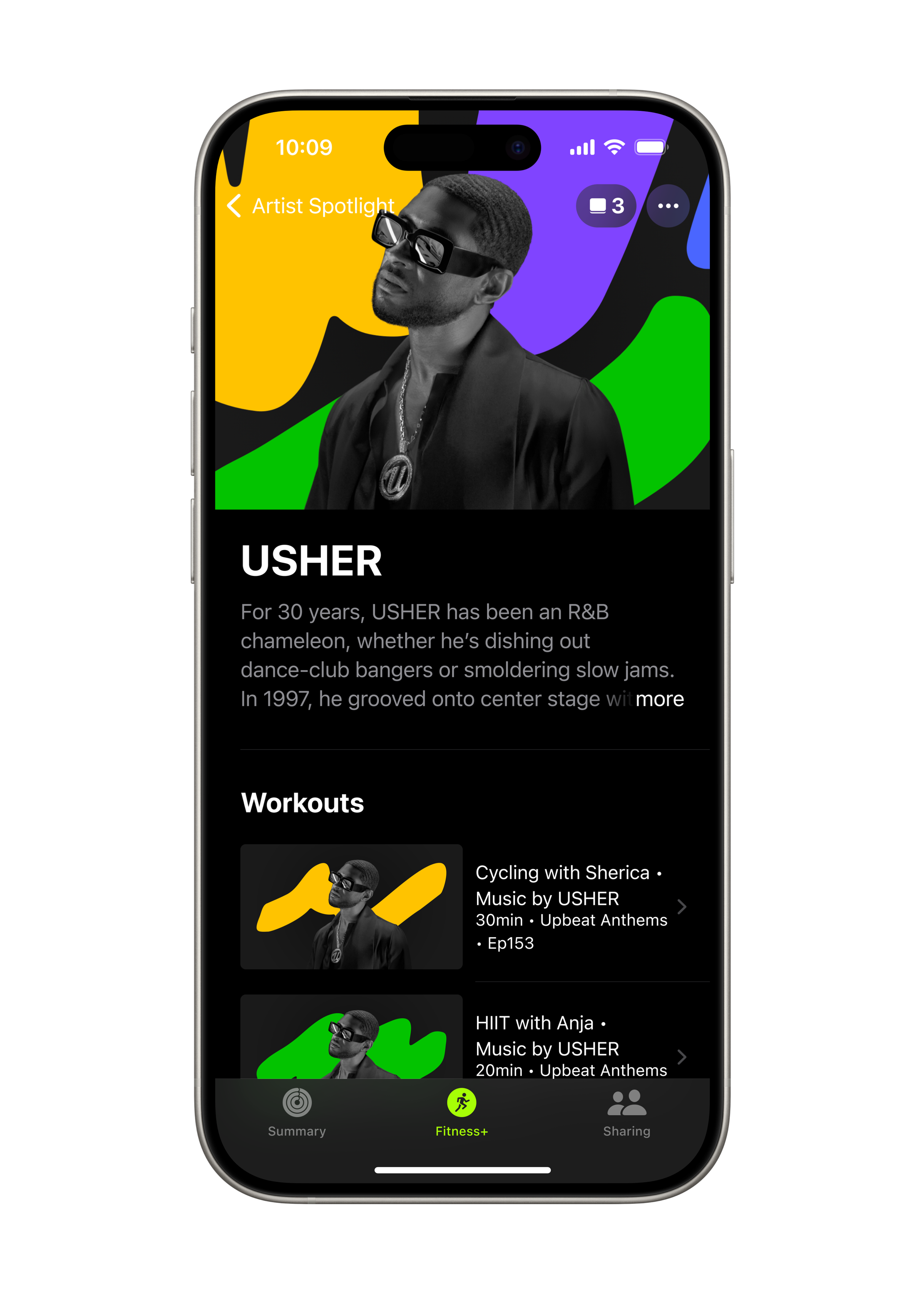 Apple Fitness Plus Artist Spotlight USHER