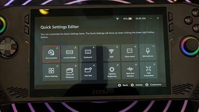 【CES 2024】MSI 推首部 Windows 游戏掌机 Claw Intel Core Ultra 处理器 + 可玩 3A 大作