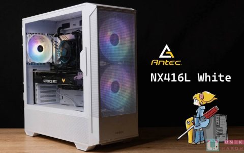 前方搭载双 160 mm ARGB 风扇！ Antec NX416L White 机壳开箱评测