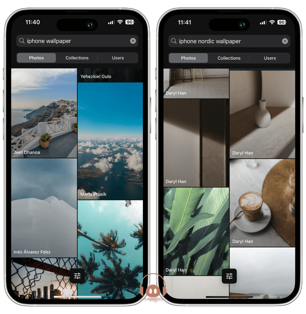iPhone 壁纸排版 - Unsplash