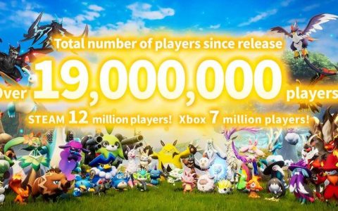 《幻兽帕鲁》全球突破1900万玩家！ 10天Steam畅销1200万份