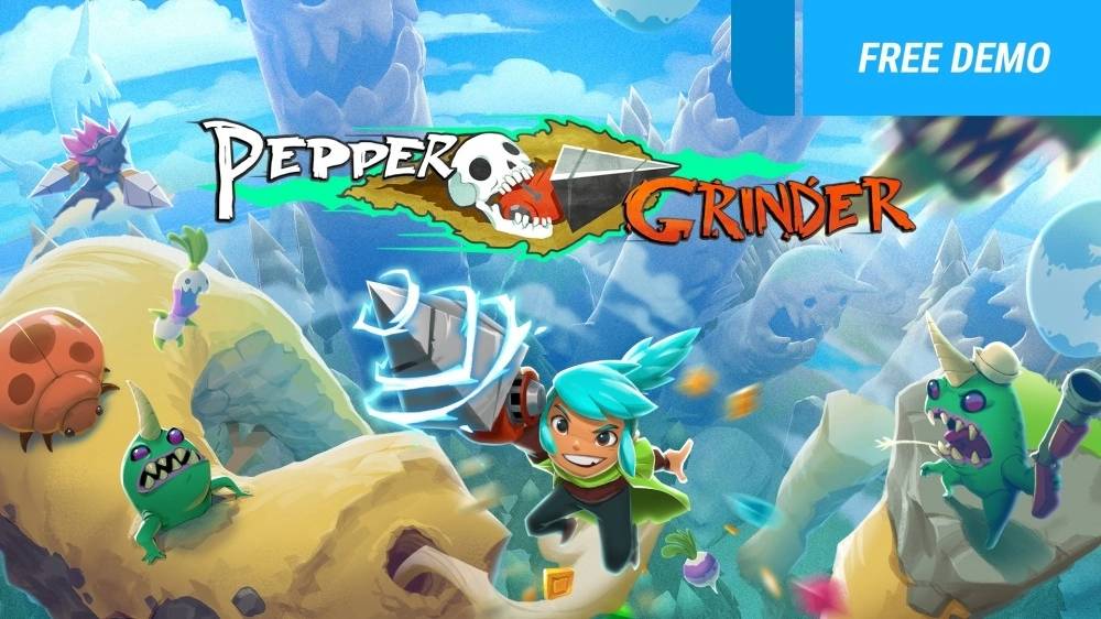 像素钻探动作《电钻少女 Pepper Grinder》3/29 上架 PC/Switch