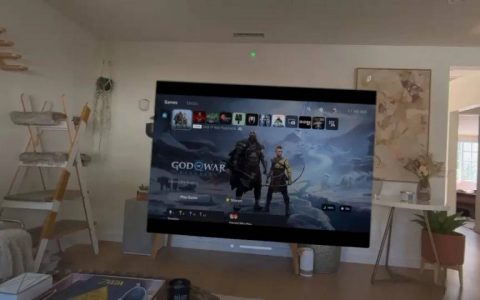 全世界都是你的屏幕，网友测试苹果 Vision Pro 串流游玩 PS5 主机游戏
