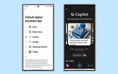 Microsoft Copilot 全新 Android 版 Beta 程序 可取代 Google Assistant 或 Bixby 成默认数码助理