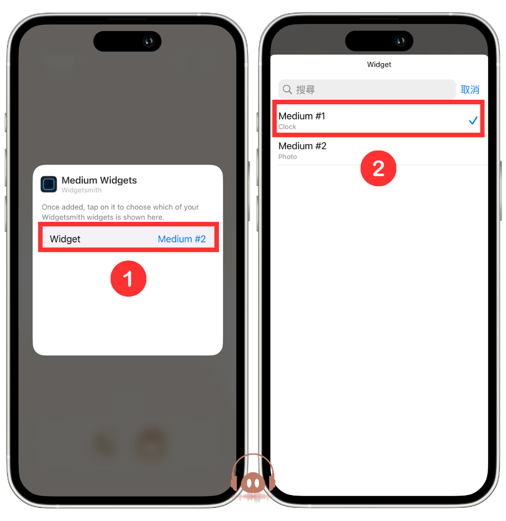iPhone 壁纸排版 - 在壁纸上选择时钟小工具