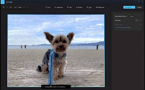 Microsoft Photos 程序 加入生成式 AI 可简单移除照片内人物