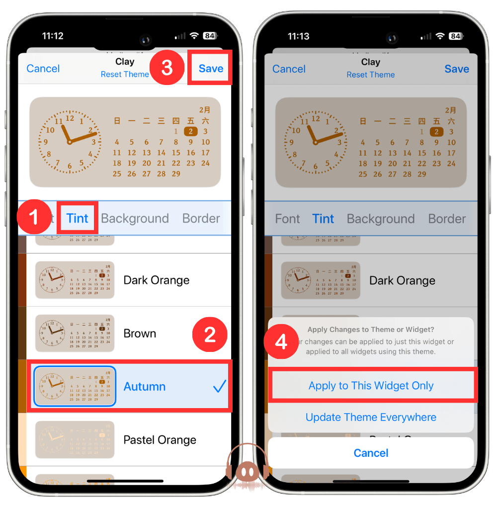 iPhone 壁纸排版 - 设置时钟字体