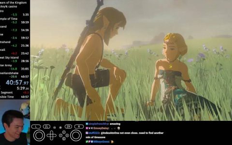 《塞尔达传说 王国之泪》SpeedRun「Any%」新纪录！ 40分57秒高速通关打败加侬多夫