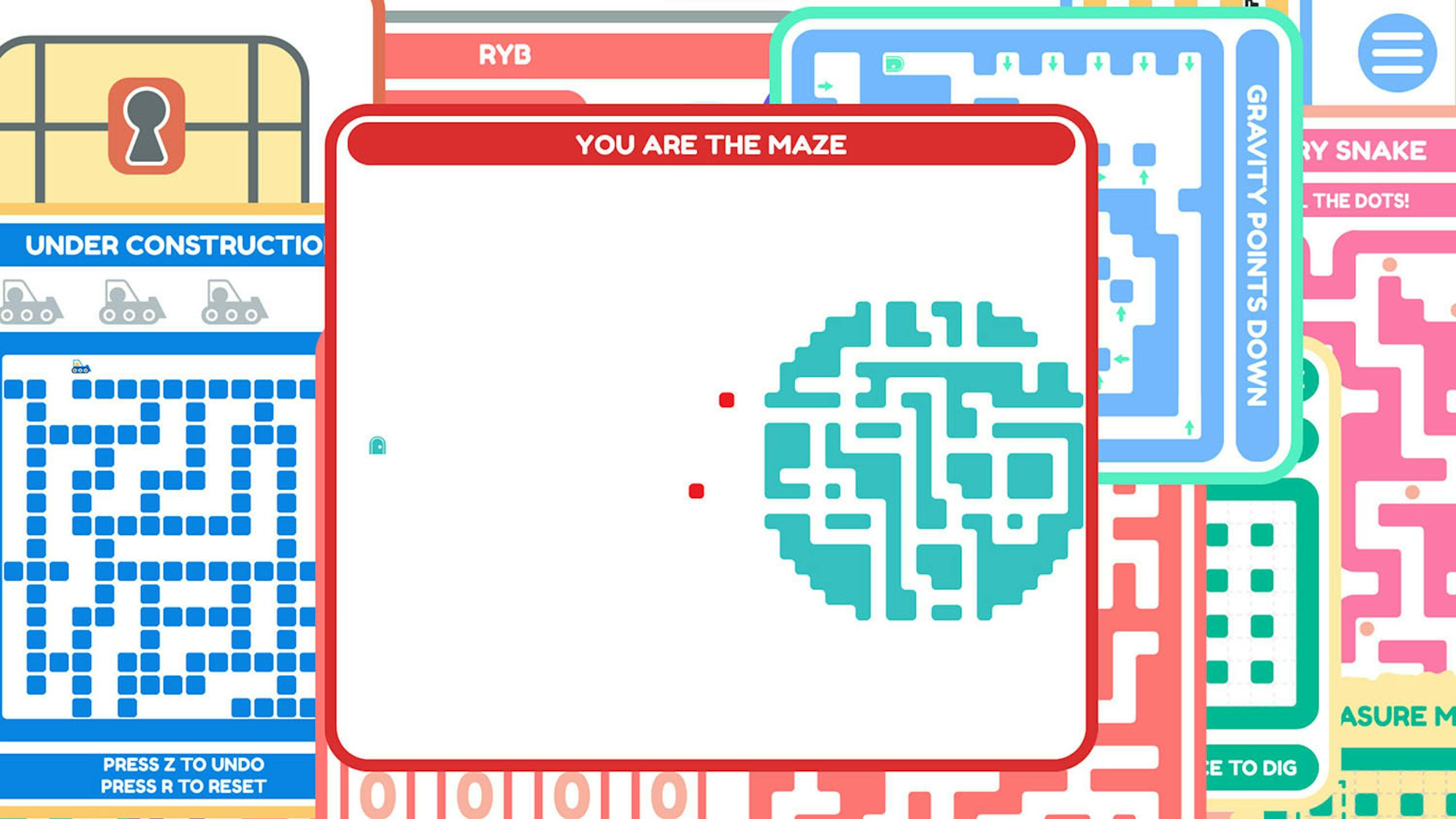 Steam好评免费游戏20 Small Mazes 脑洞大开的20个迷宫 解法跟你想象不太一样