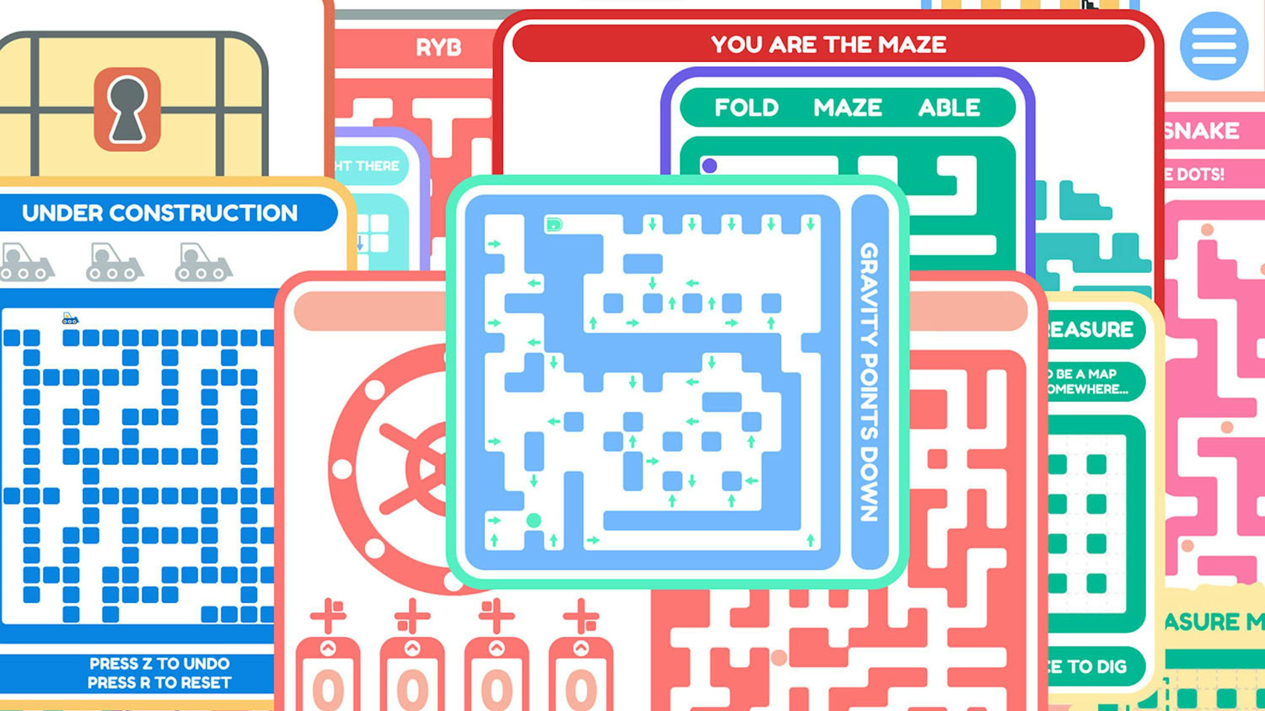 Steam好评免费游戏20 Small Mazes 脑洞大开的20个迷宫 解法跟你想象不太一样