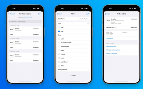 用户注意！Apple更新App Store购买记录页面：清晰呈现每笔消费！