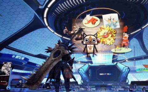 《怪物猎人》揹大剑登《街头霸王6》，火龙现踪对战大堂