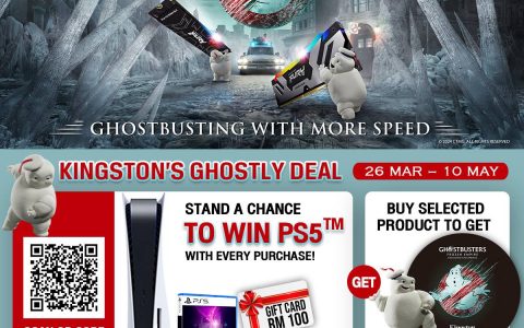 Kingston与《Ghostbusters: Frozen Empire》展开合作！购买产品可赢取PS5等丰富的奖品！