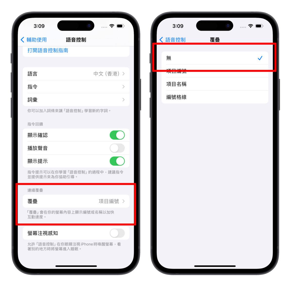 iOS iPhone iPhone 画面上出现数字 语音控制 复叠